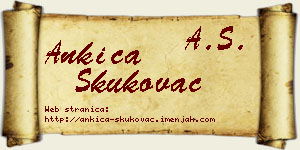 Ankica Skukovac vizit kartica